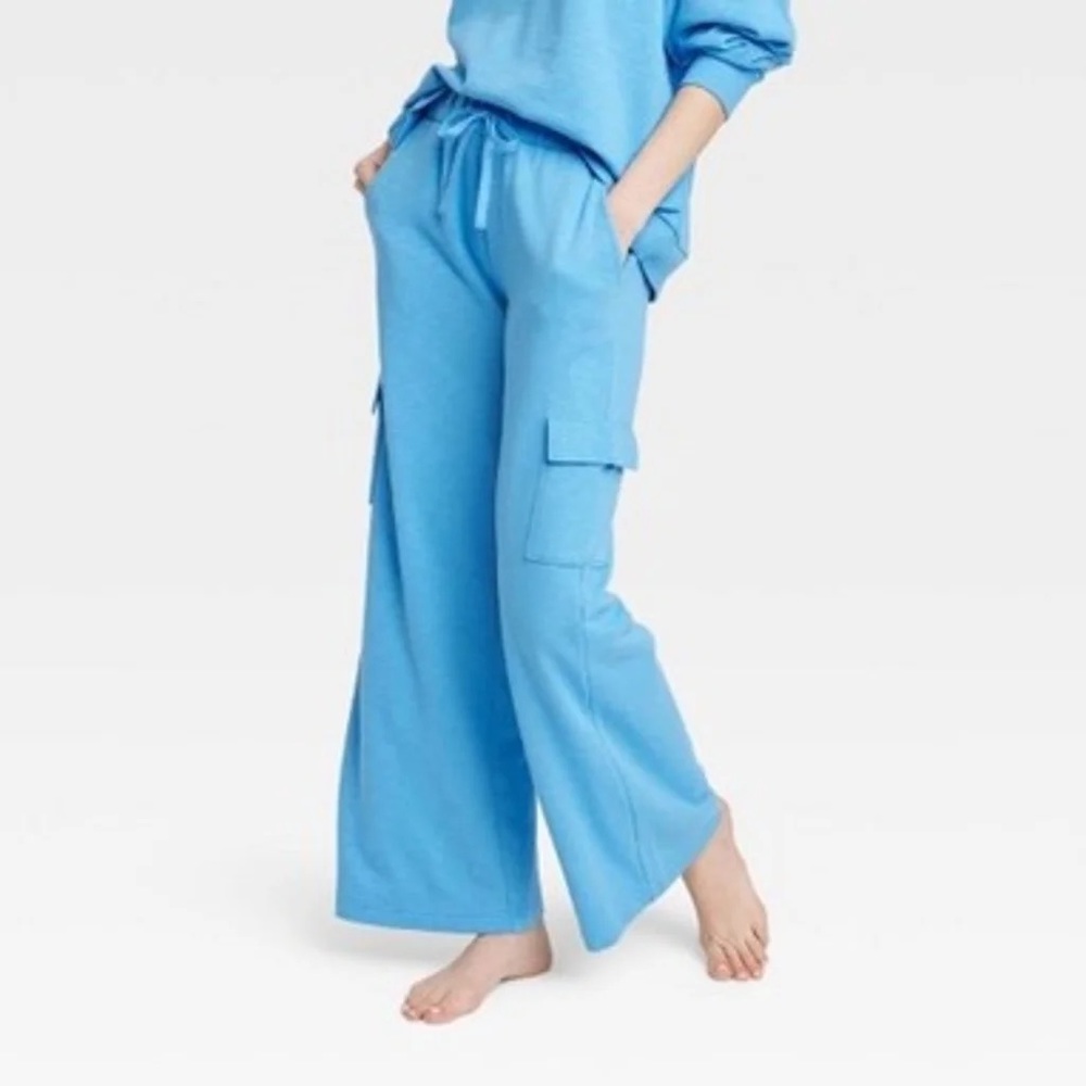 Colsie Blue Cargo Sweatpants